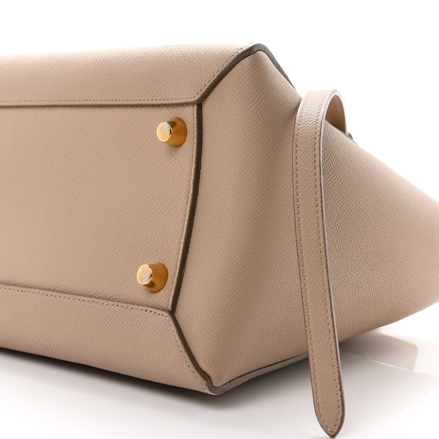 Grained Calfskin Mini Belt Bag Light Taupe