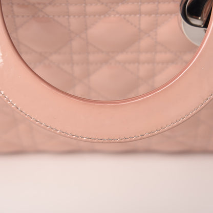 Christian Dior Patent Cannage Large Lady Dior Light Pink 18 of 19