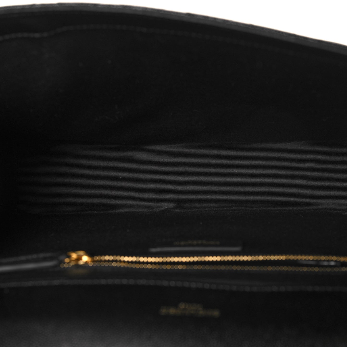 Grain De Poudre Textured Mixed Matelasse Large Triquilt Monogram Satchel Black
