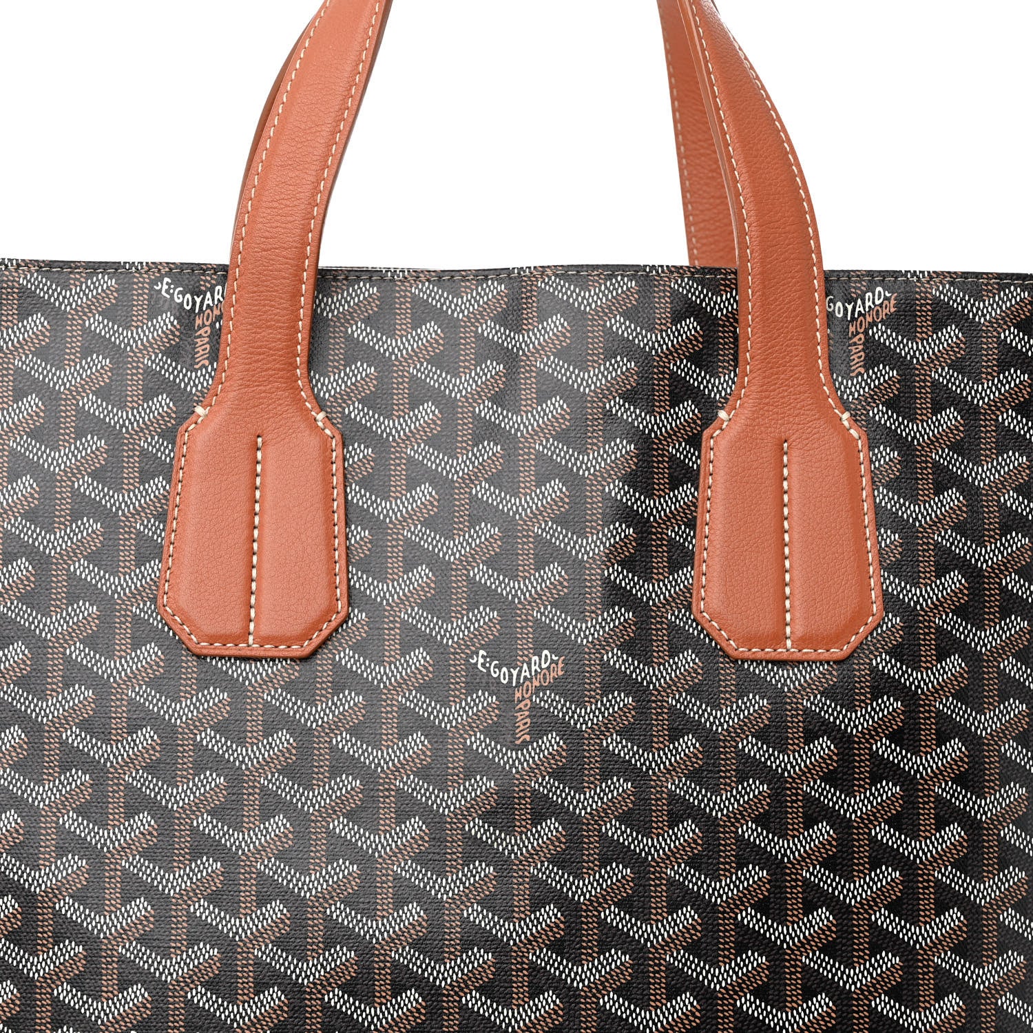Goyard Goyardine Voltaire III Tote Black Gold 7 of 11