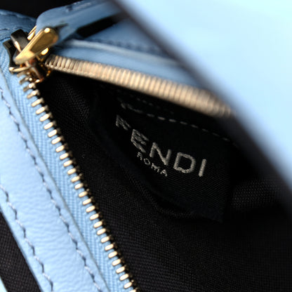 Fendi Nappa FF 1974 Embossed Baguette Azzurro Baby 7 of 16