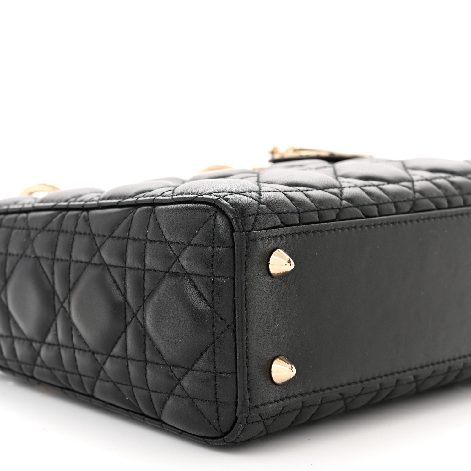 Christian Dior Lambskin Cannage Small My ABCDior Lady Dior Black 9 of 10