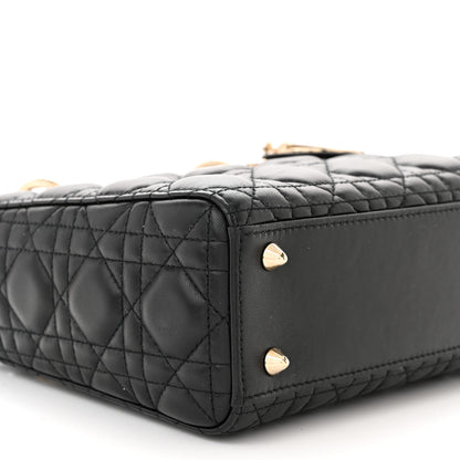 Christian Dior Lambskin Cannage Small My ABCDior Lady Dior Black 9 of 10