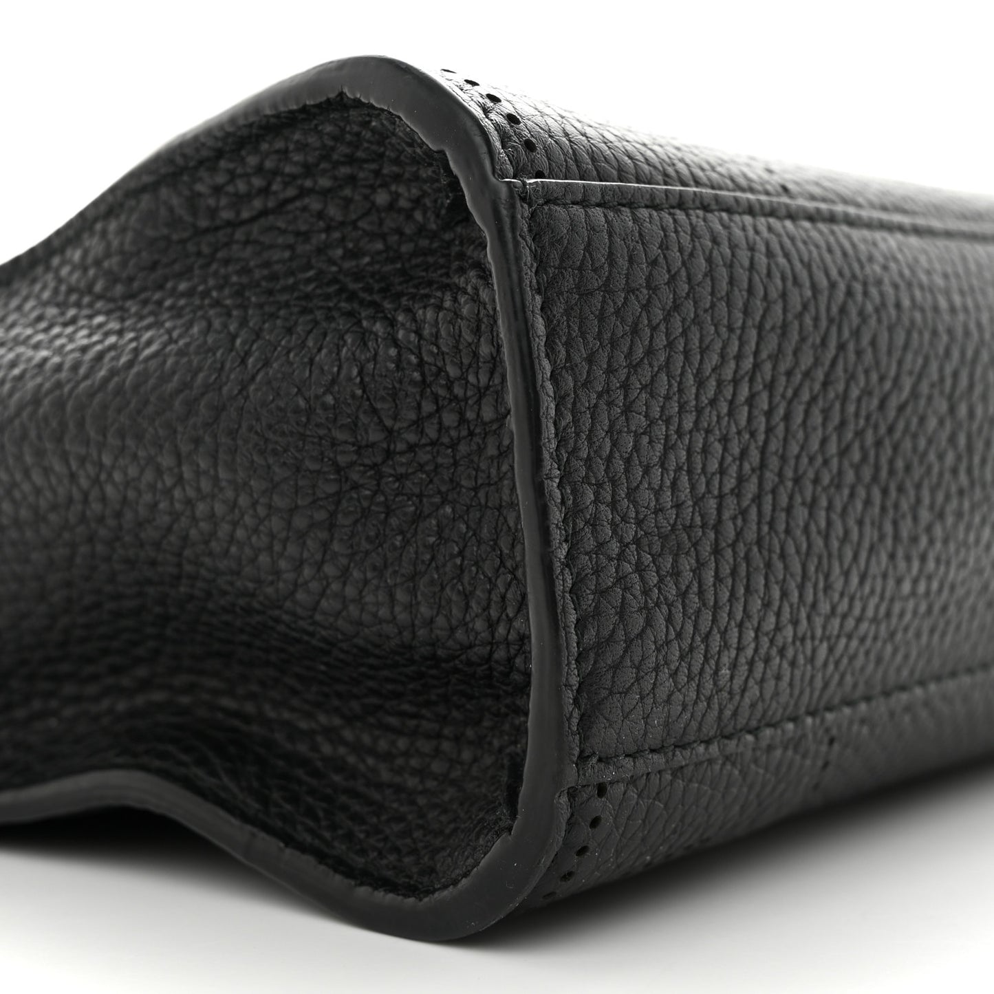 Veau Grana Perforated Blackout Hardware Nano City Black