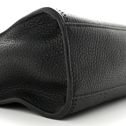 Balenciaga Veau Grana Perforated Blackout Hardware Nano City Black 9 of 11