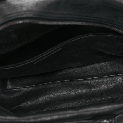Chanel Calfskin Patent Quilted Bowler Black 5 of 13