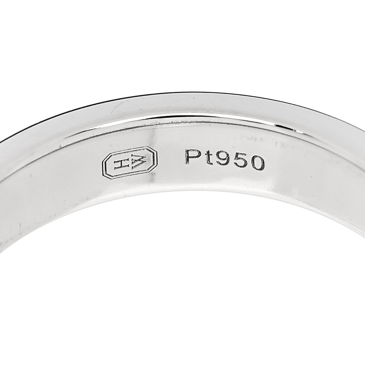 Platinum Diamond Vertical Row Wedding Band Ring 57 8