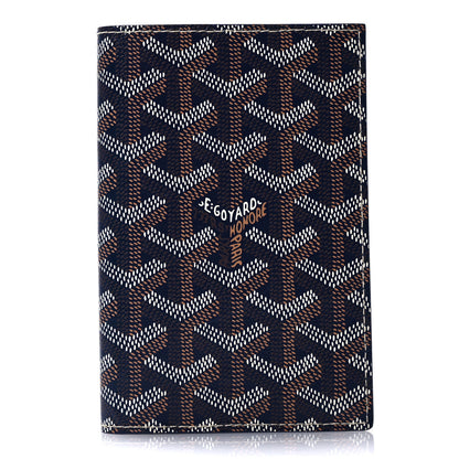 Goyard Goyardine Grenelle Passport Wallet Navy 1 of 7