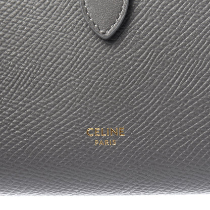 Celine Grained Calfskin Large Multifunction Strap Wallet Grey 8 of 10