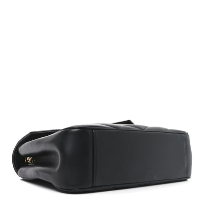 Saint Laurent Lambskin Matelasse Chevron Medium Loulou Black 4 of 9