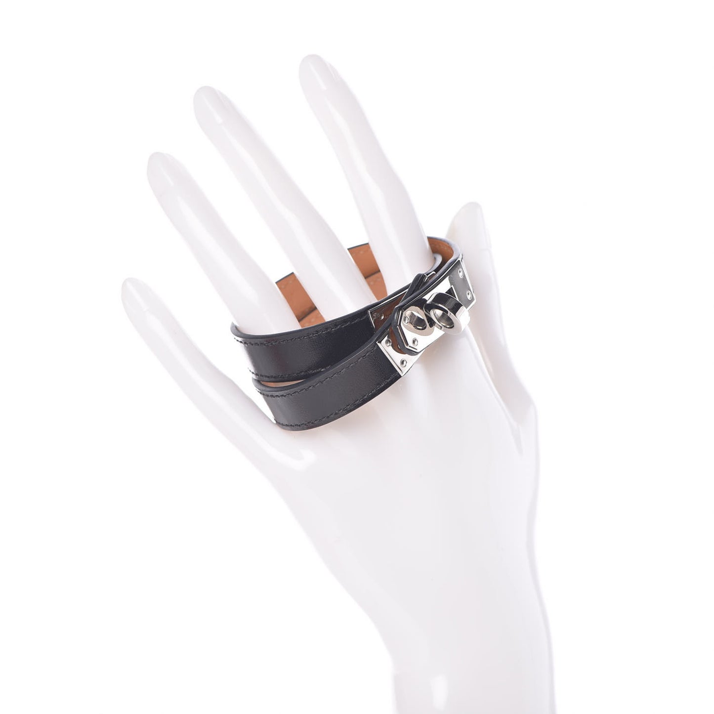 Box Kelly Double Tour Bracelet M Black