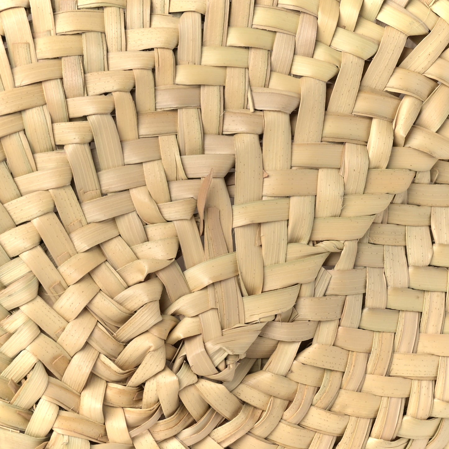 Raffia Calfskin Studs Basket Shoulder Bag Tote Tan