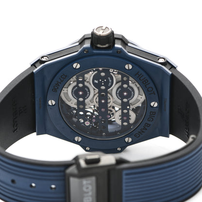 Hublot Ceramic Rubber 45mm Big Bang Meca-10 Automatic Watch Blue 414.EX.5123.RX 4 of 5