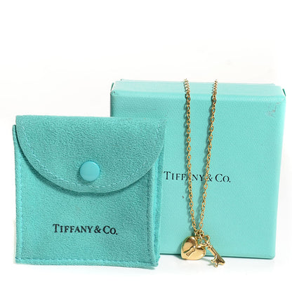 Tiffany 18k Yellow Gold Heart Lock Pendant Necklace 4 of 6
