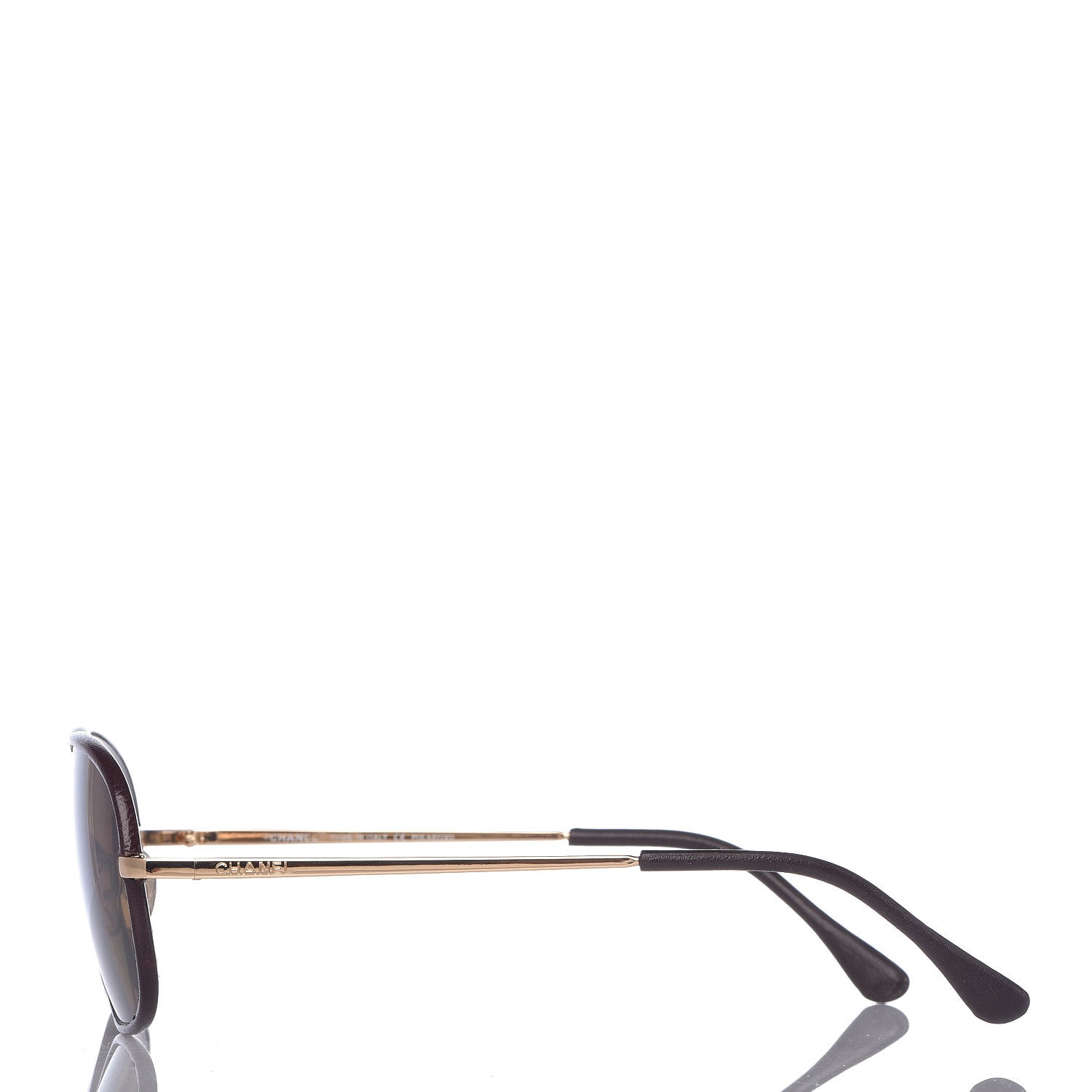 Chanel Polarized Aviator Sunglasses 4162-Q Brown 3 of 6