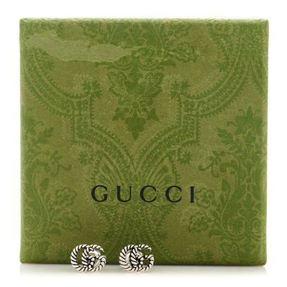 Gucci Sterling Silver Torchon Double G Earrings 5 of 5