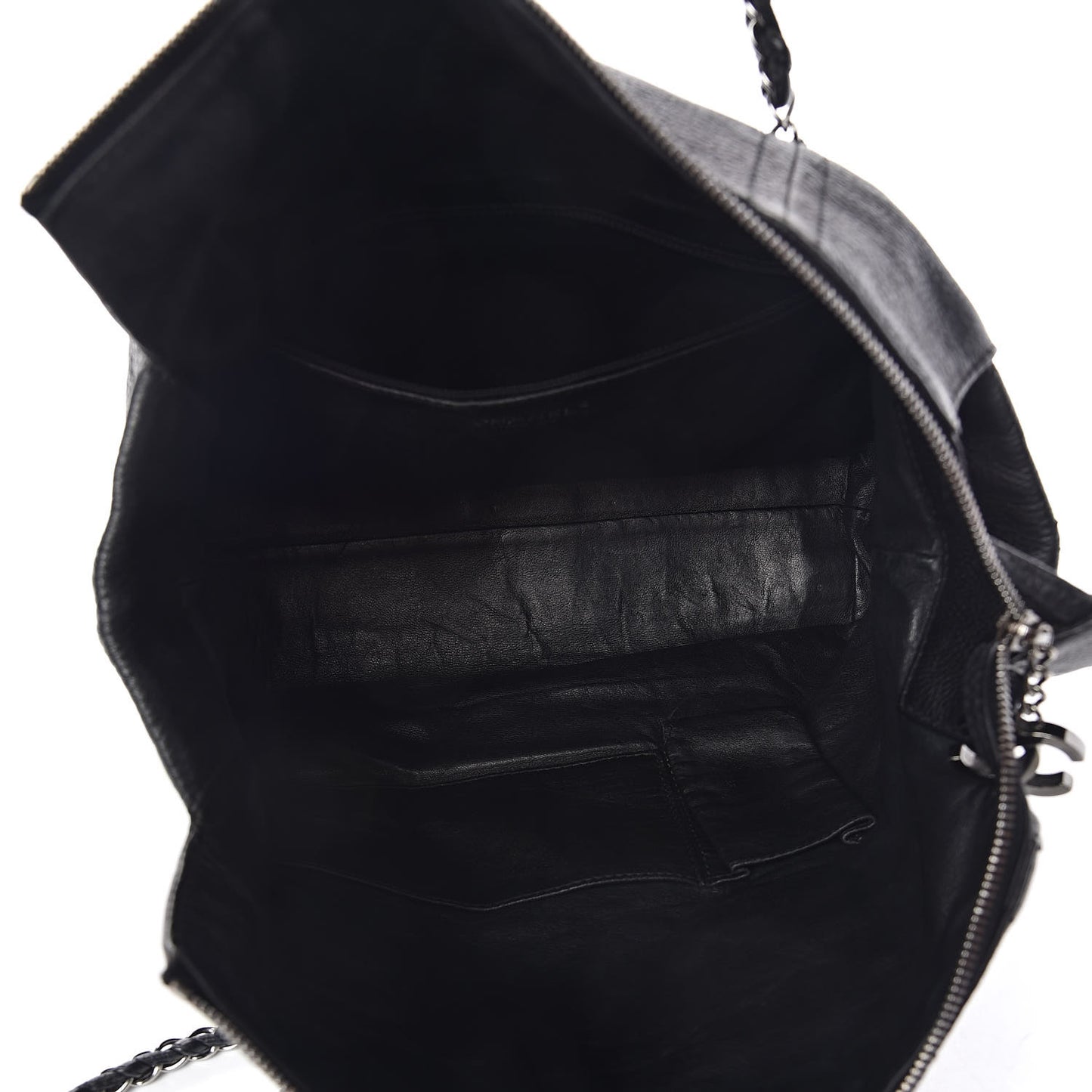 Deerskin Luxe Ligne Tote Black