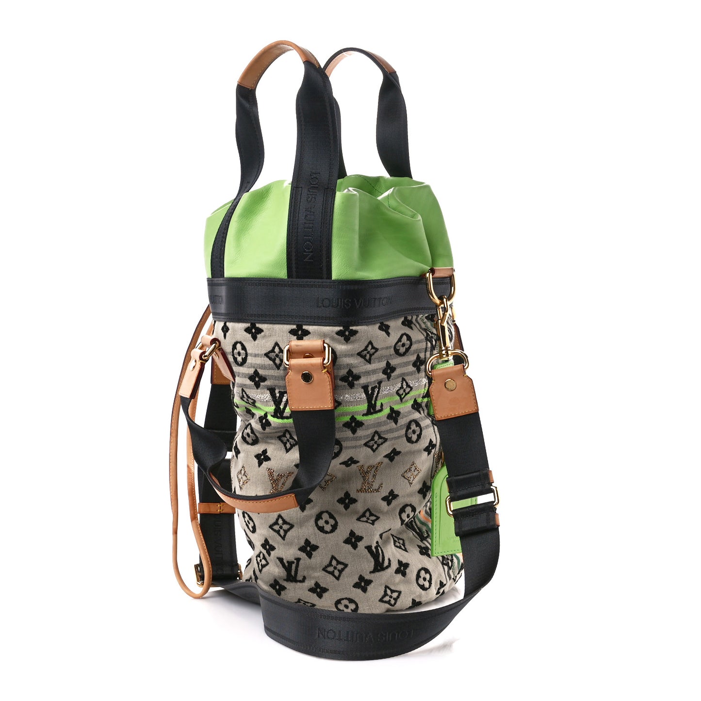 Fabric Jacquard Monogram Cheche Gypsy PM Vert