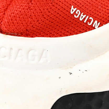 Balenciaga Neoprene Knit Allover Logo Womens Speed Sneakers 39 Rouge White 16 of 17