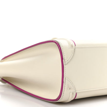 Celine Smooth Calfskin Nano Luggage White Magenta 9 of 12