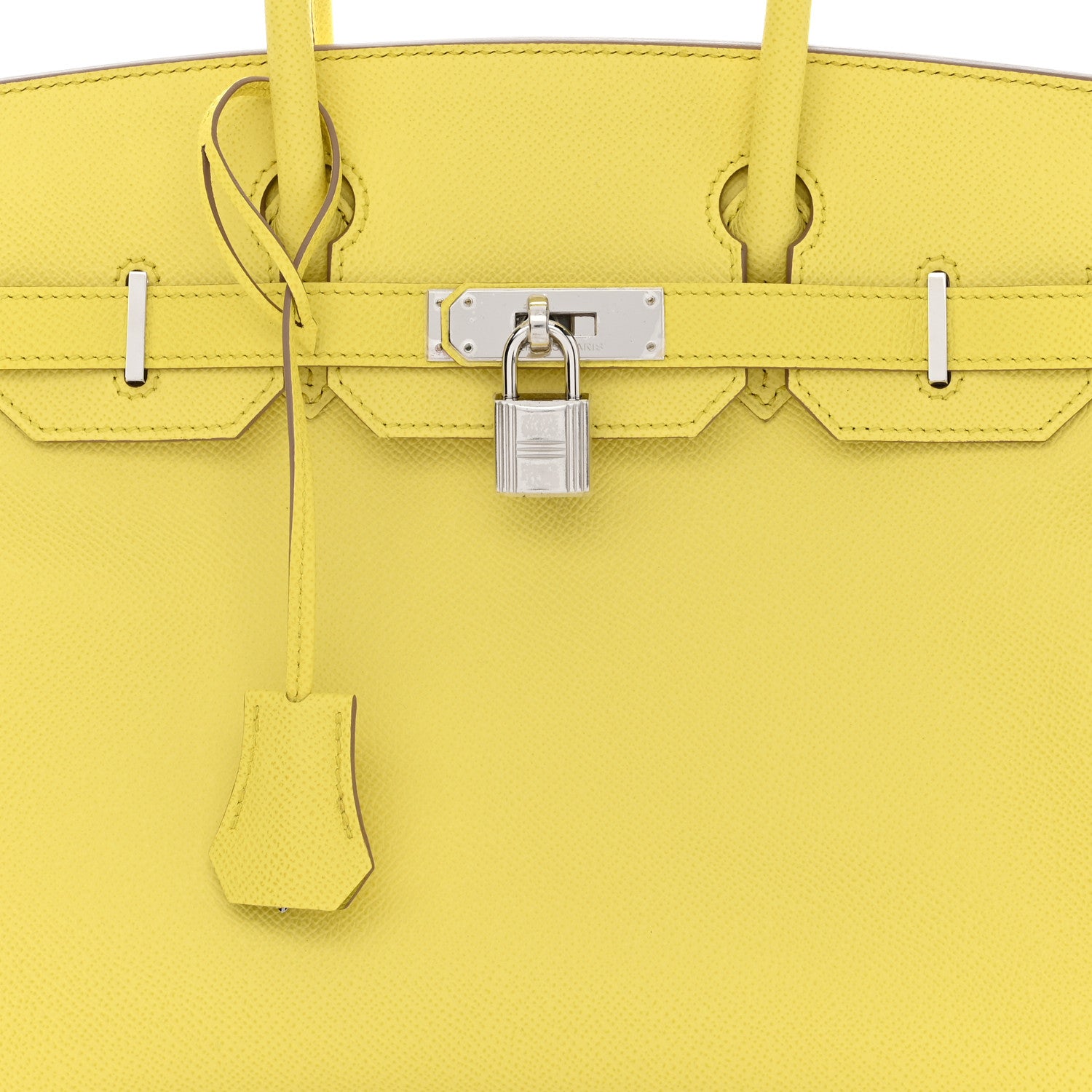 Hermes Epsom Birkin 30 Lime 8 of 11