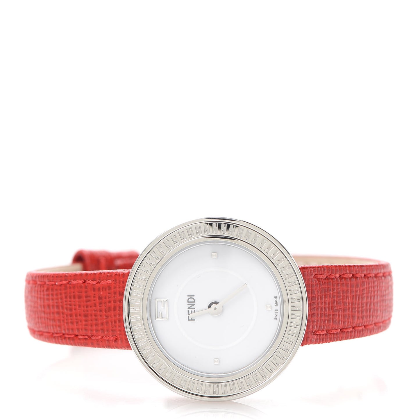 Stainless Steel Calfskin 28mm My Way Quartz Watch Red