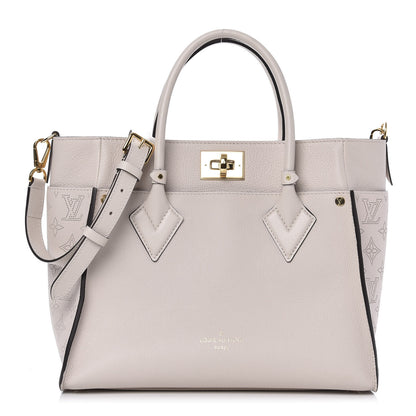Louis Vuitton Calfskin Monogram On My Side Greige 1 of 12