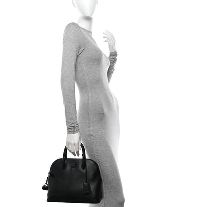 Balenciaga Calfskin LED Logo Projector Top Handle Bag Black 2 of 10