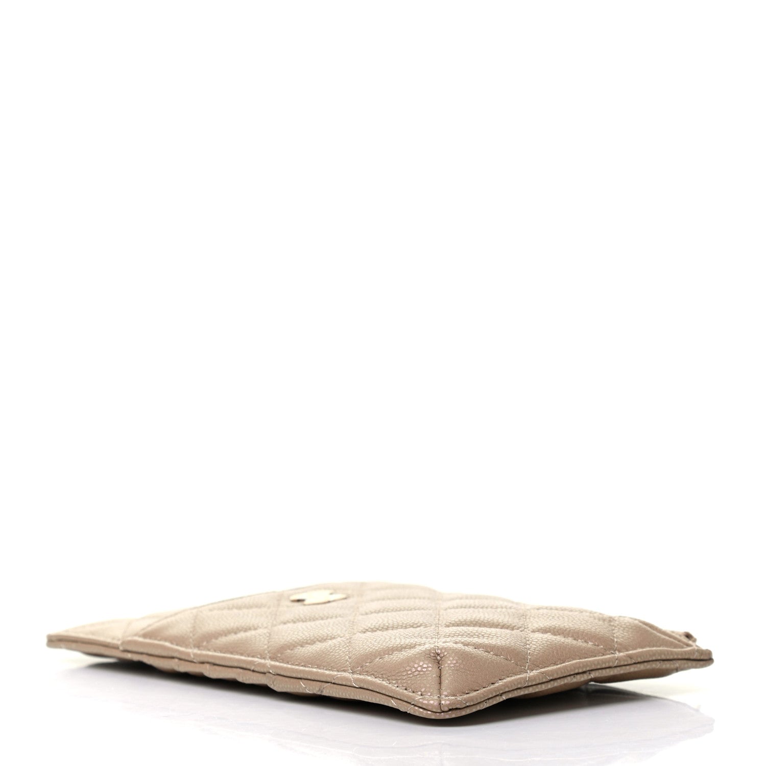 Chanel Iridescent Caviar Quilted Classic iPhone Pouch Dark Beige 4 of 8