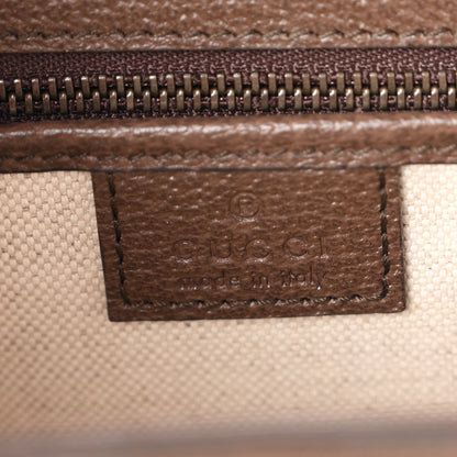 Gucci Monogram Jumbo GG Textured Dollar Calfskin Web Small Bamboo 1947 Top Handle Bag Camel Ebony New Acero 6 of 10