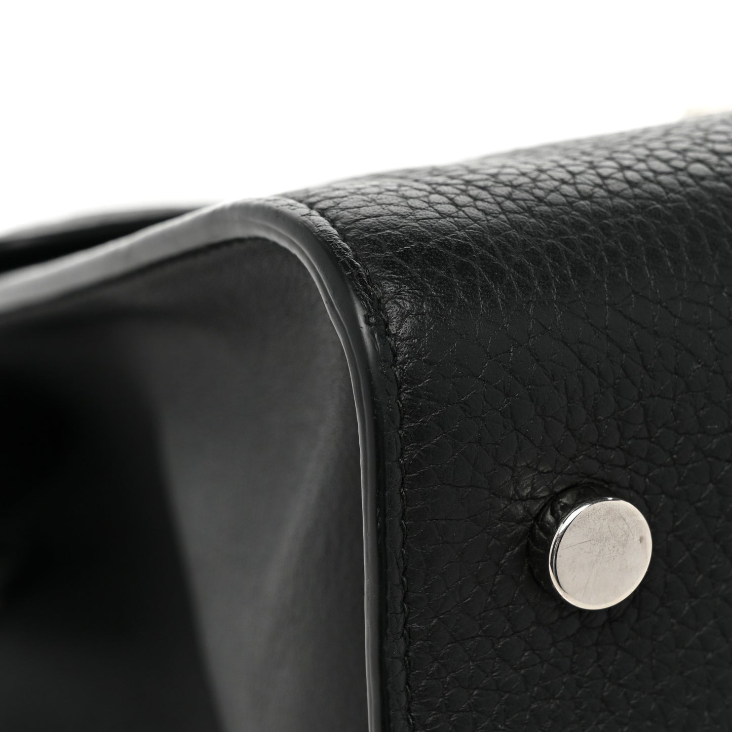 Grained Calfskin Medium Diorever Flap Black