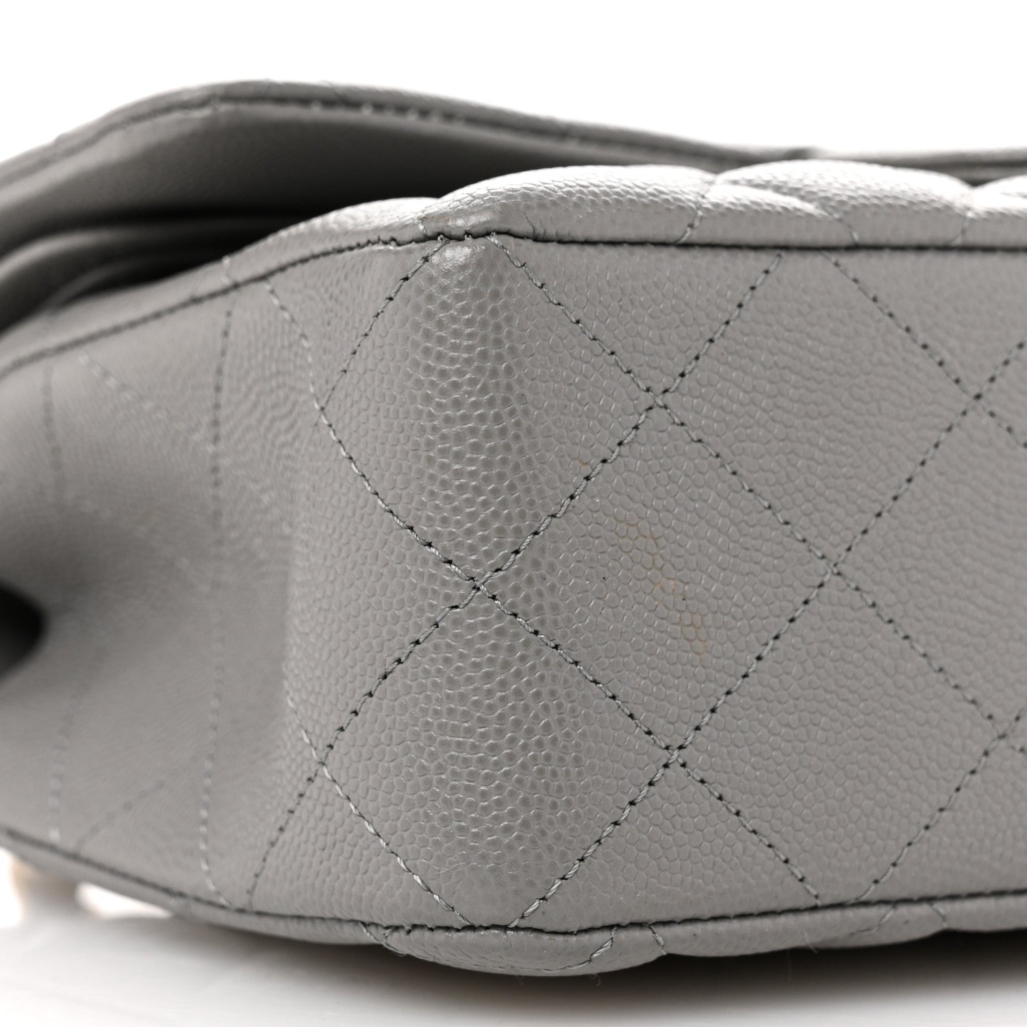 Chanel Caviar Quilted Small Double Flap Grey 9 of 11