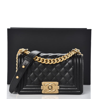 Chanel Caviar Quilted Small Boy Flap Black 8 of 8