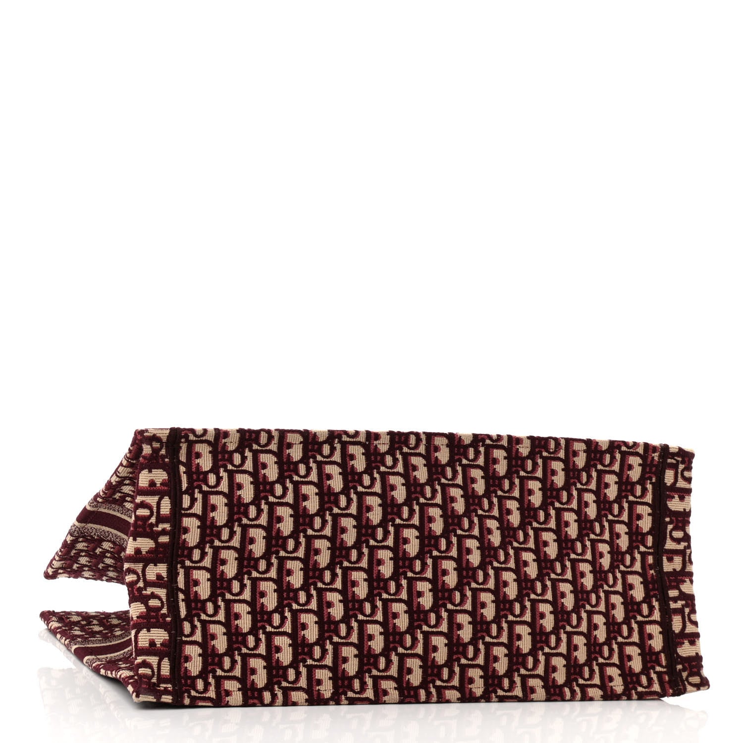 Christian Dior Oblique Large Book Tote Burgundy Multicolor 4 of 9