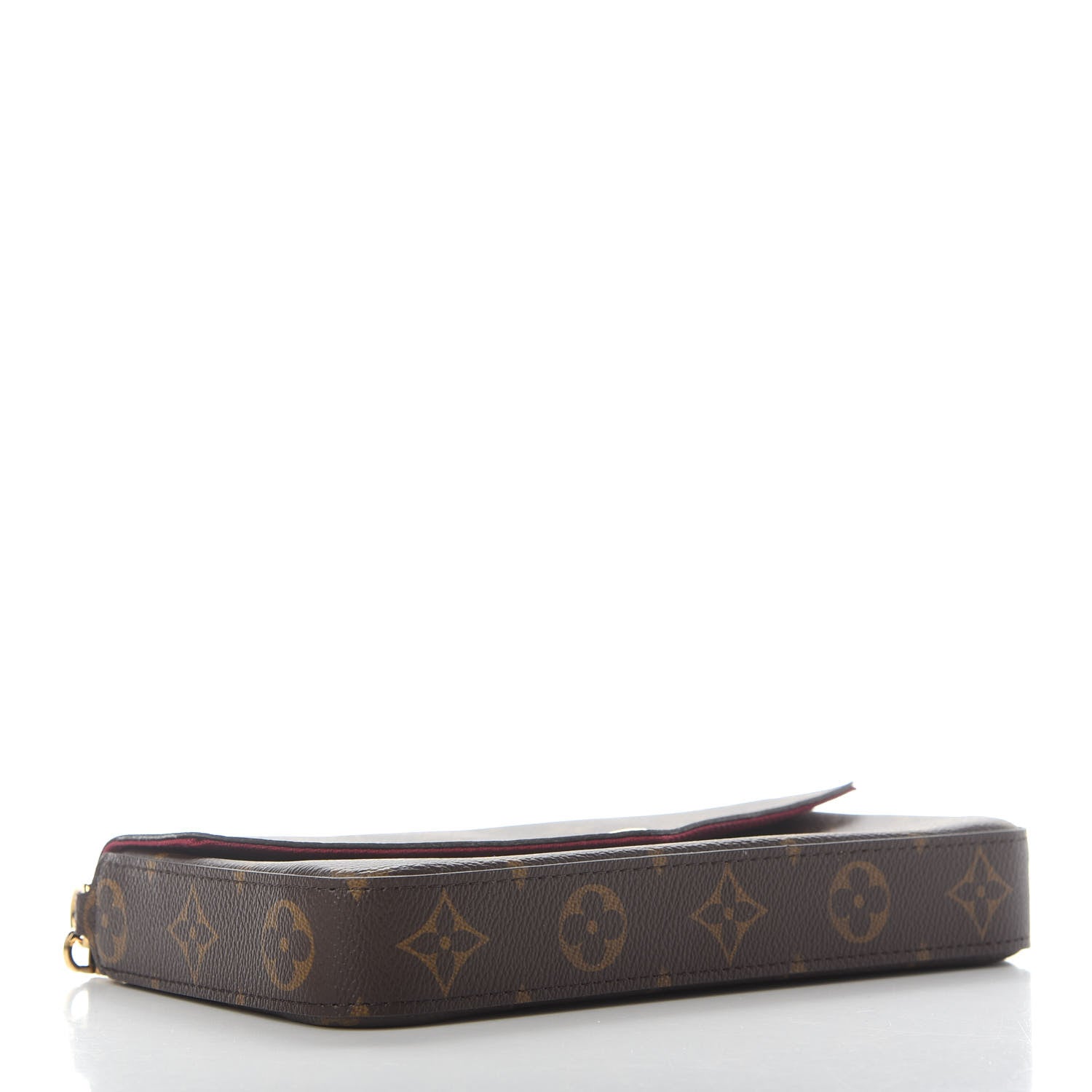Louis Vuitton Monogram Pochette Felicie Chain Wallet Fuchsia 5 of 10