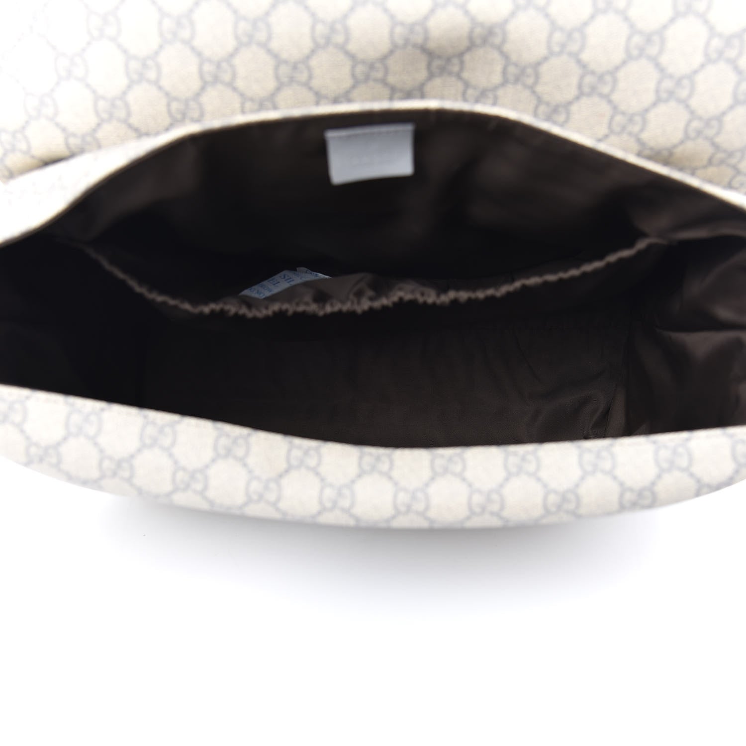Gucci GG Plus Monogram Messenger Diaper Bag Ecru Grigio 7 of 12