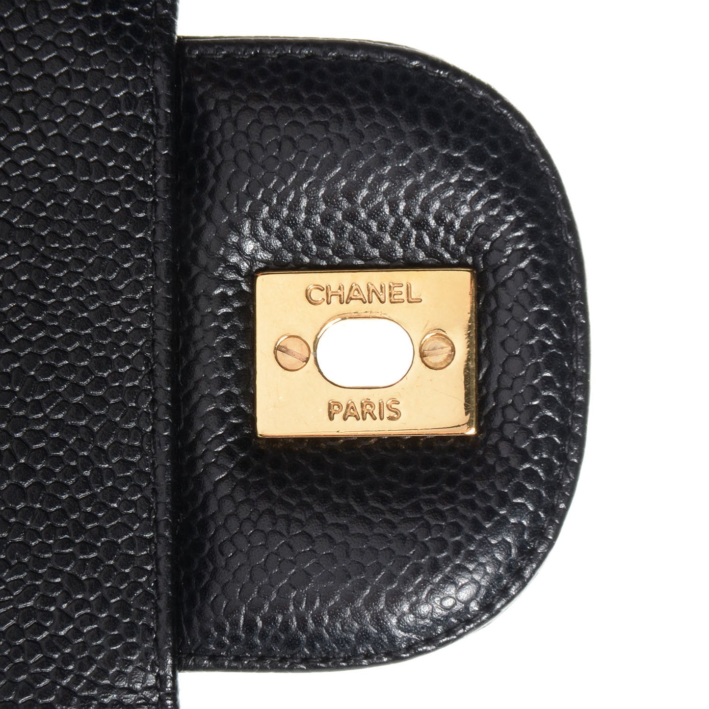 Caviar Quilted Maxi Double Flap Black
