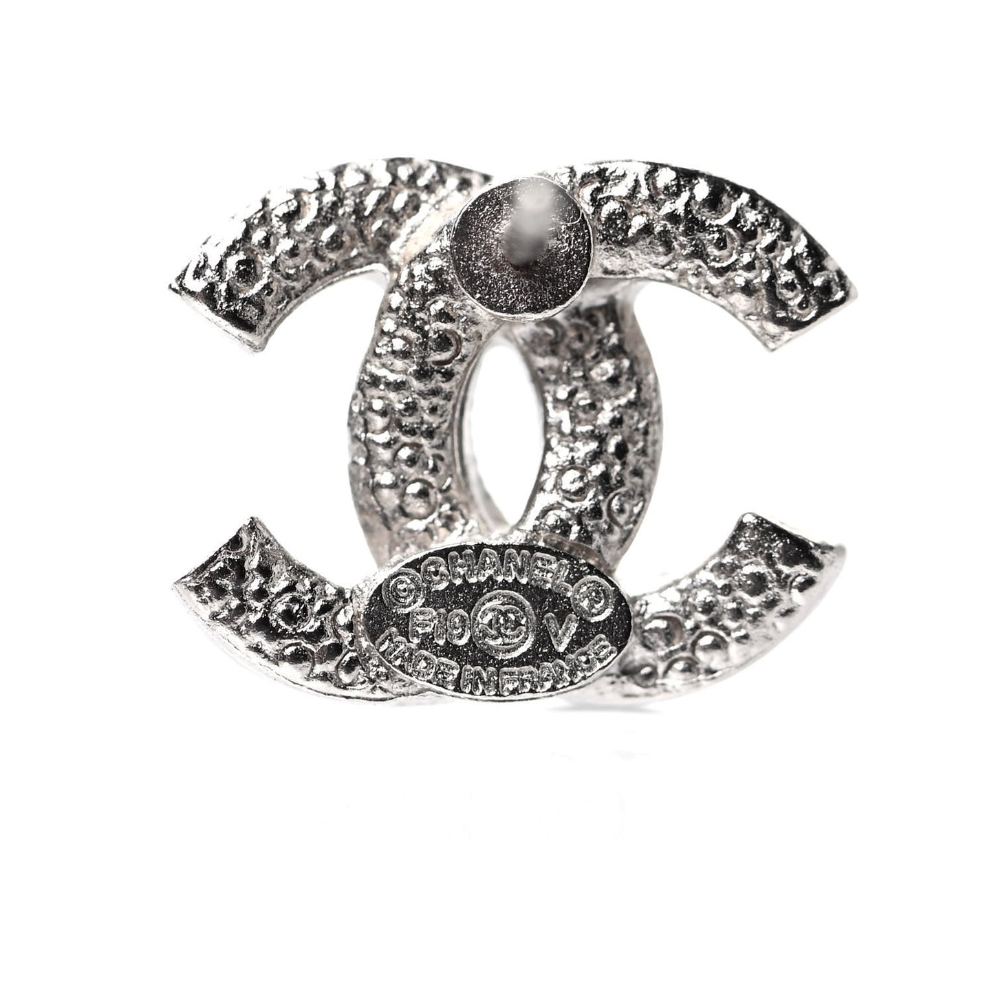 Crystal Mini Timeless CC Earrings Silver