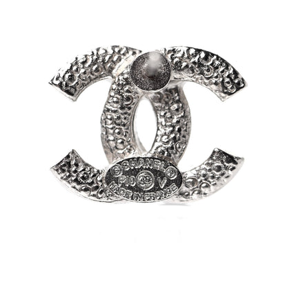 Chanel Crystal Mini Timeless CC Earrings Silver 4 of 4