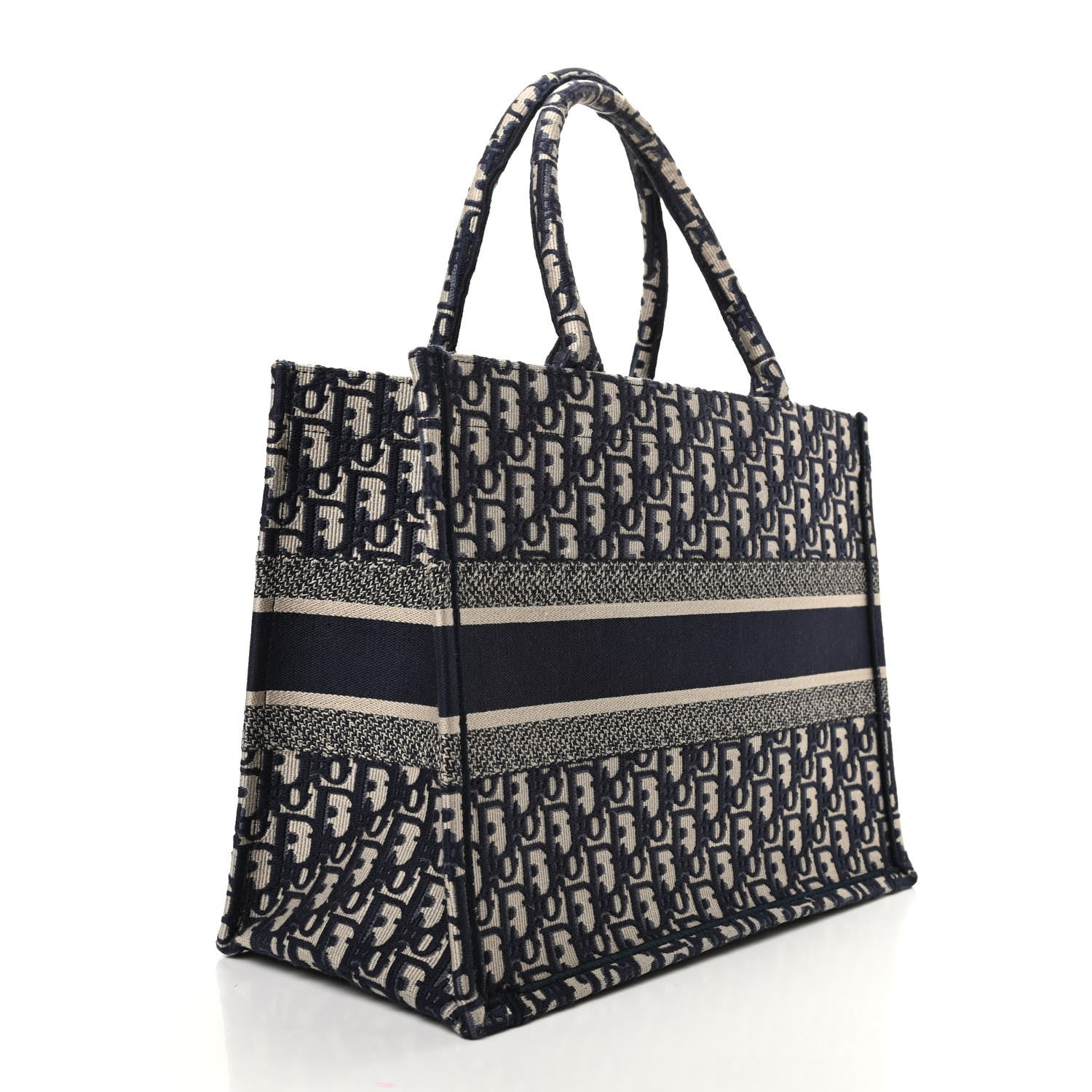 Christian Dior Oblique Medium Book Tote Blue Multicolor 3 of 8