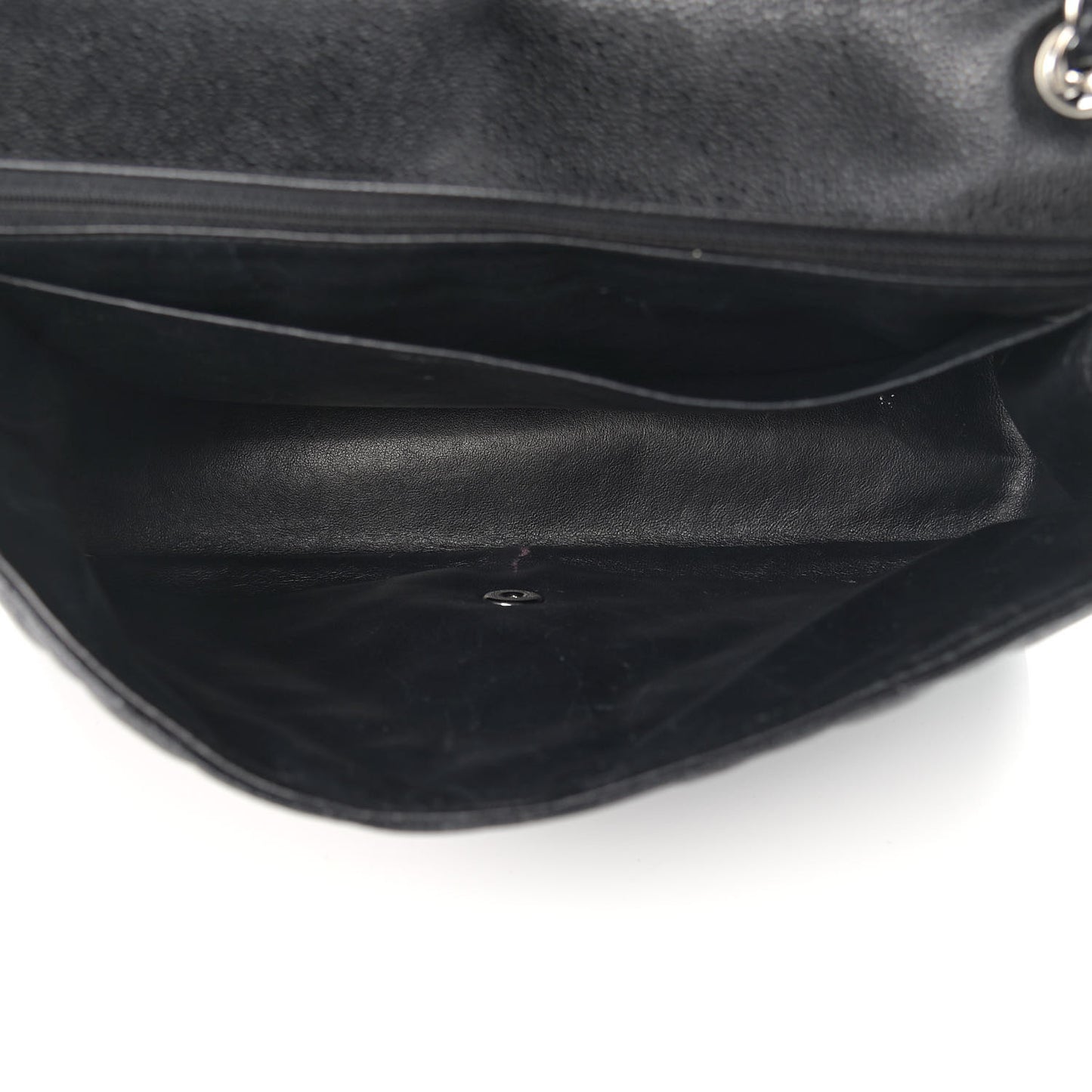Caviar Quilted Maxi Single Flap Black