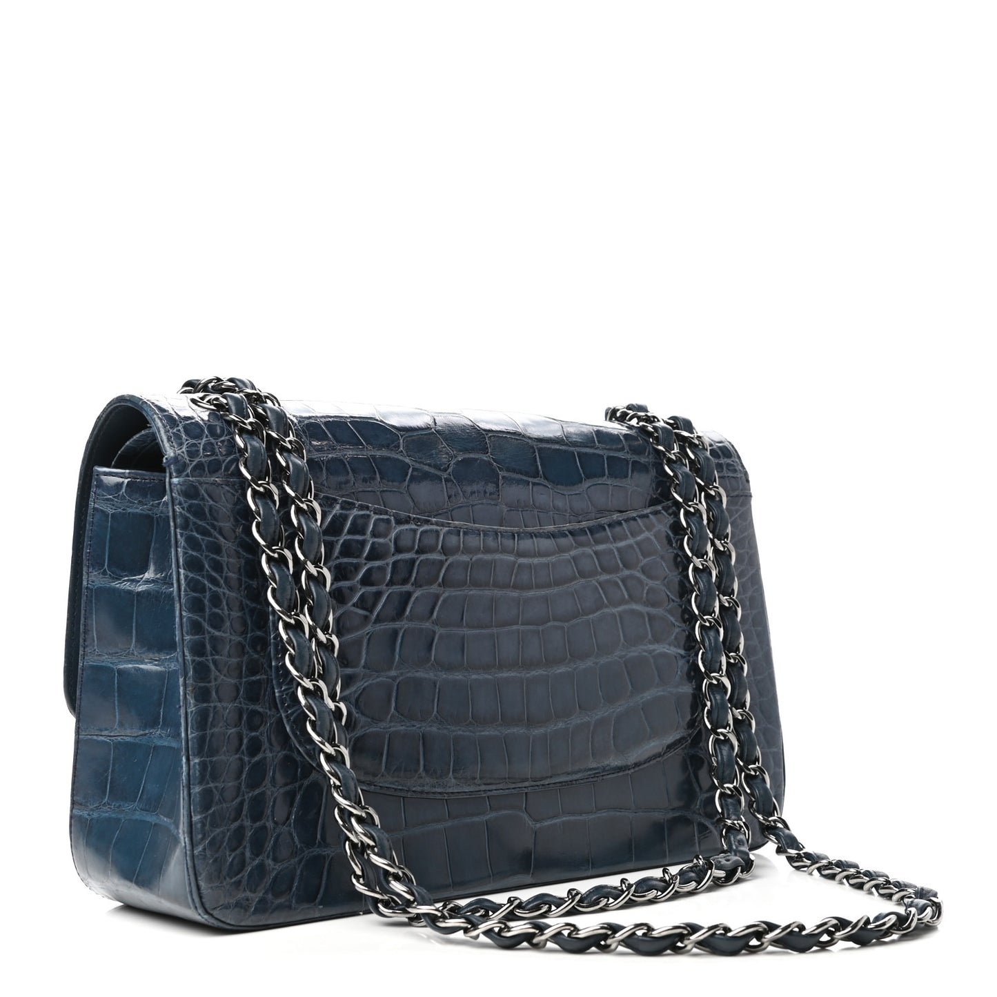 Alligator Jumbo Double Flap Blue