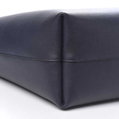 Saint Laurent Calfskin Large Shopping Tote Deep Marine 7 of 9