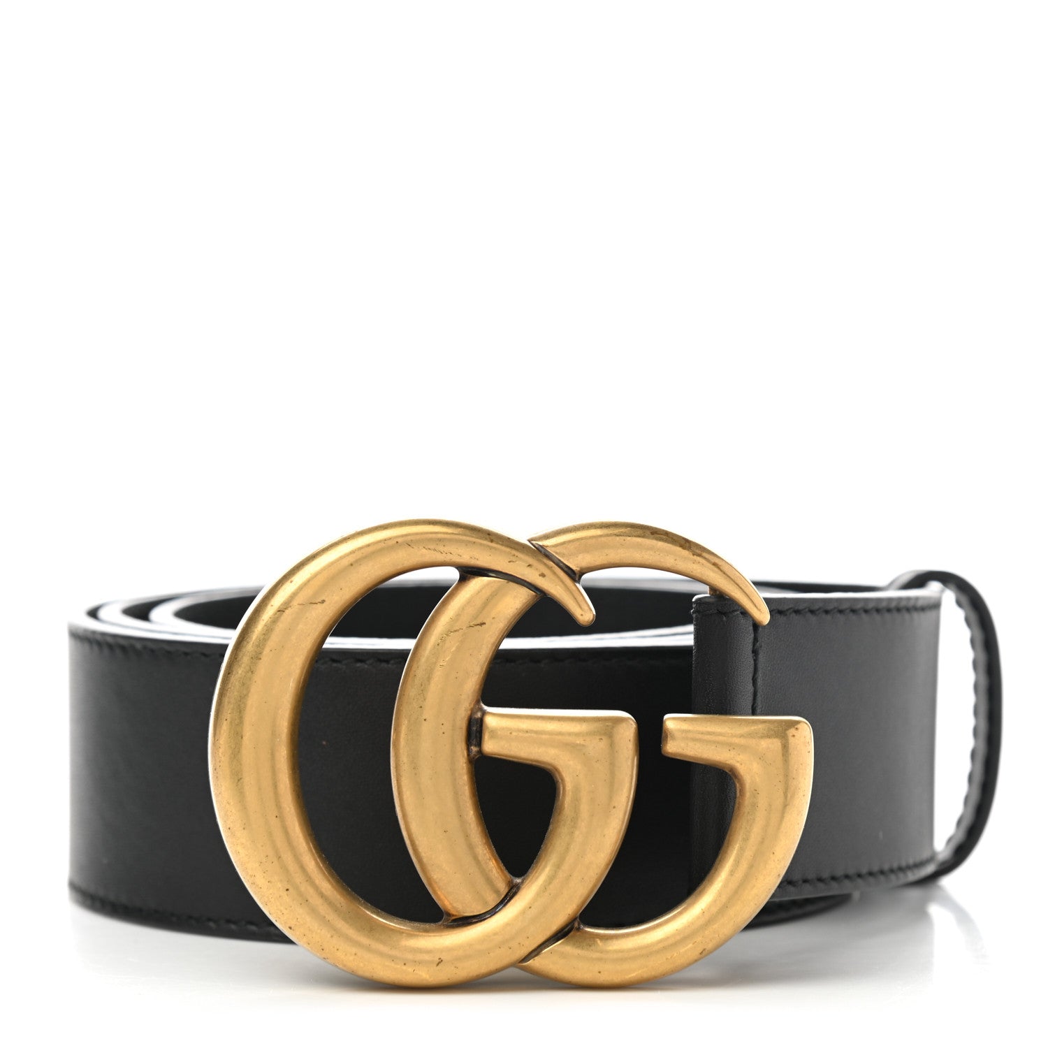 Gucci Calfskin Double G 40mm Belt 90 36 Black 1 of 9