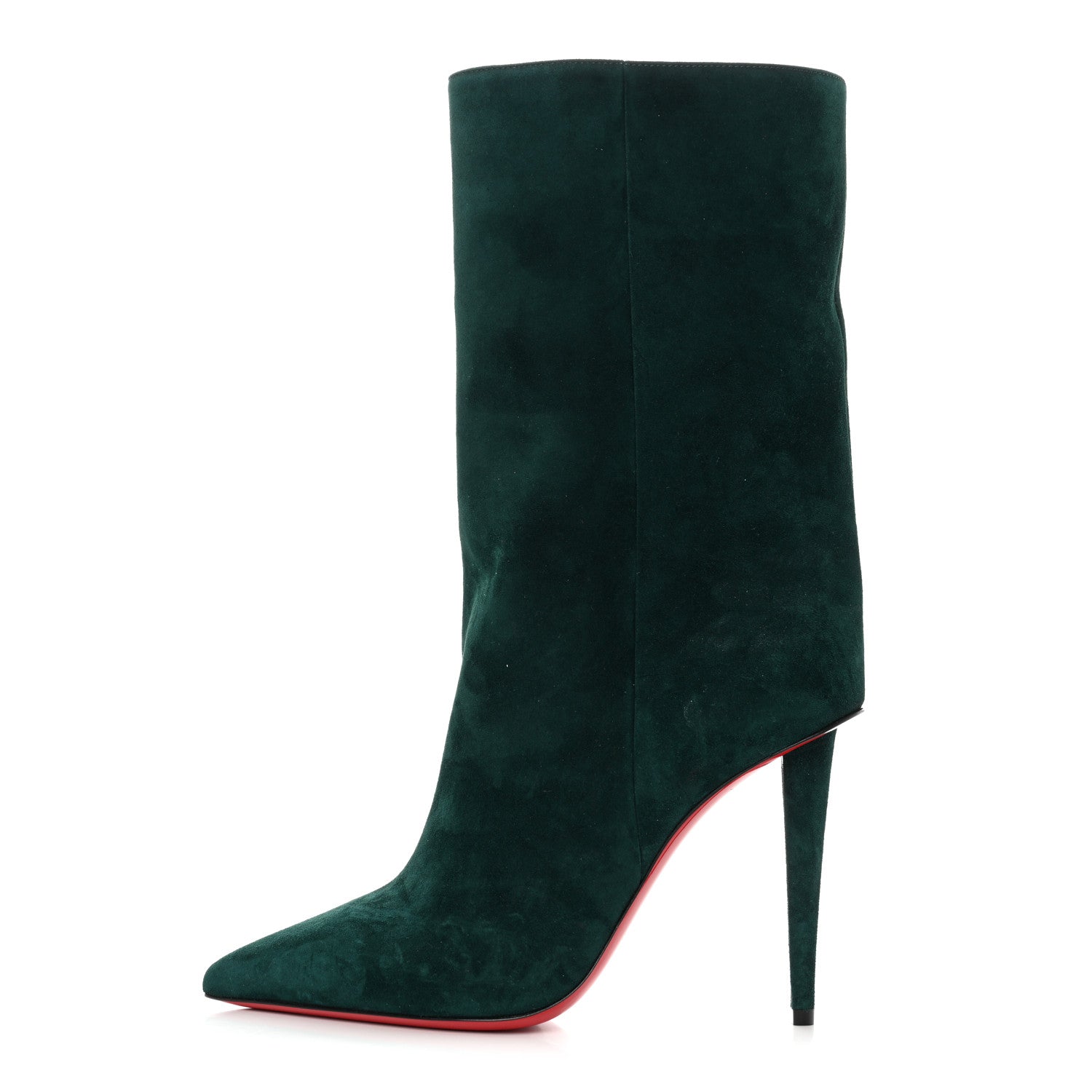 Christian Louboutin Veau Velours Astrilarge 100 Booties 39 Green 1 of 8