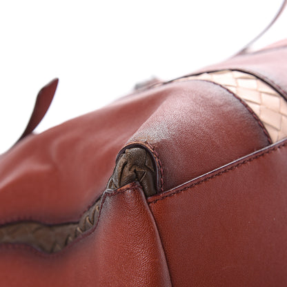 Bottega Veneta Calfskin Nappa Intrecciato Tote Brique Flamingo Truffle 17 of 23