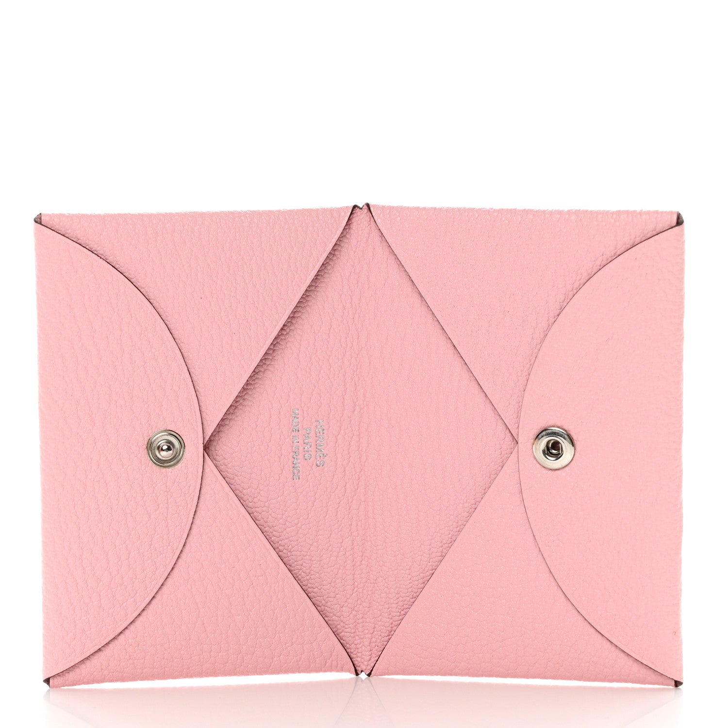 Hermes Chevre Mysore Calvi Card Case Rose Sakura 5 of 9