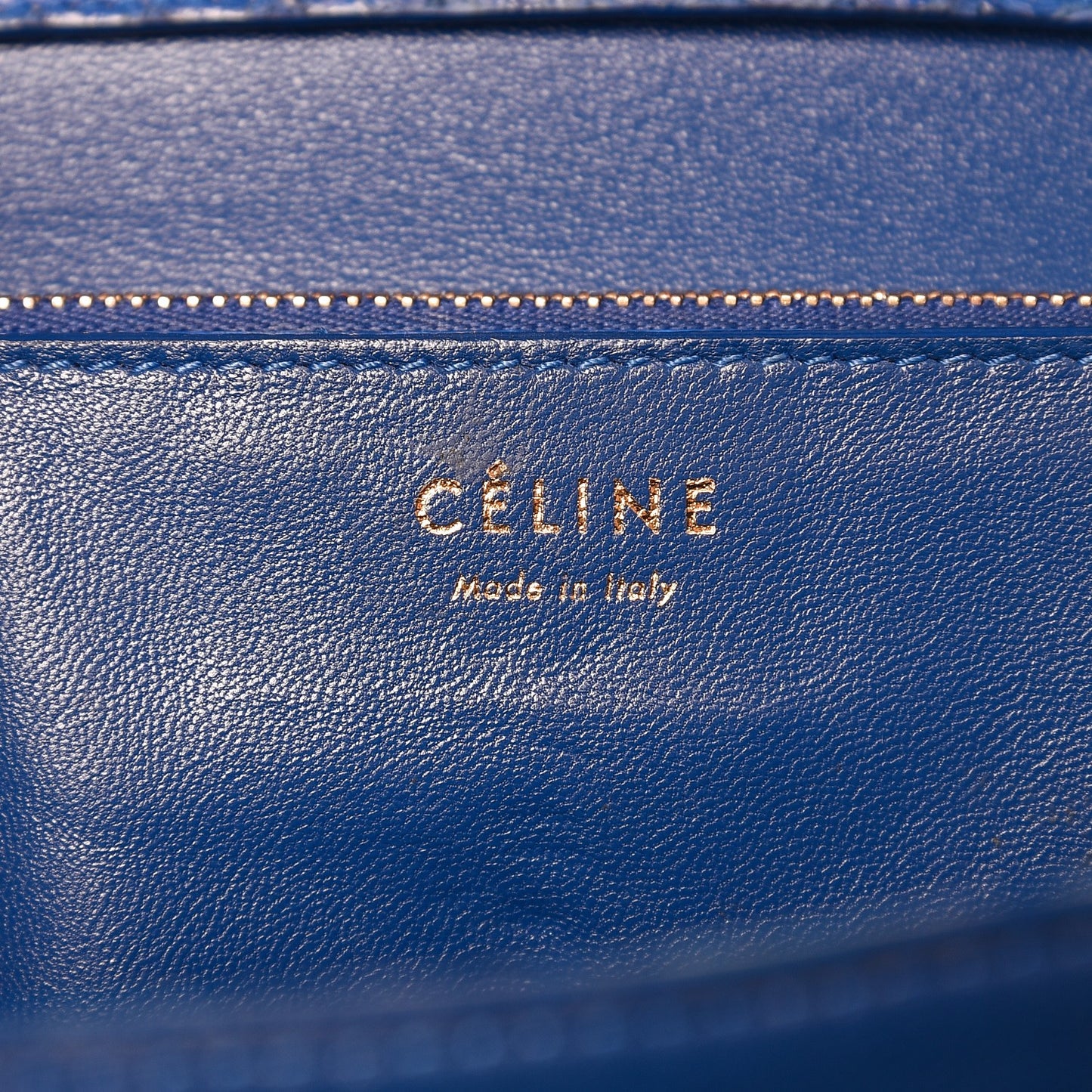 Python Medium Classic Box Flap Bag Indigo