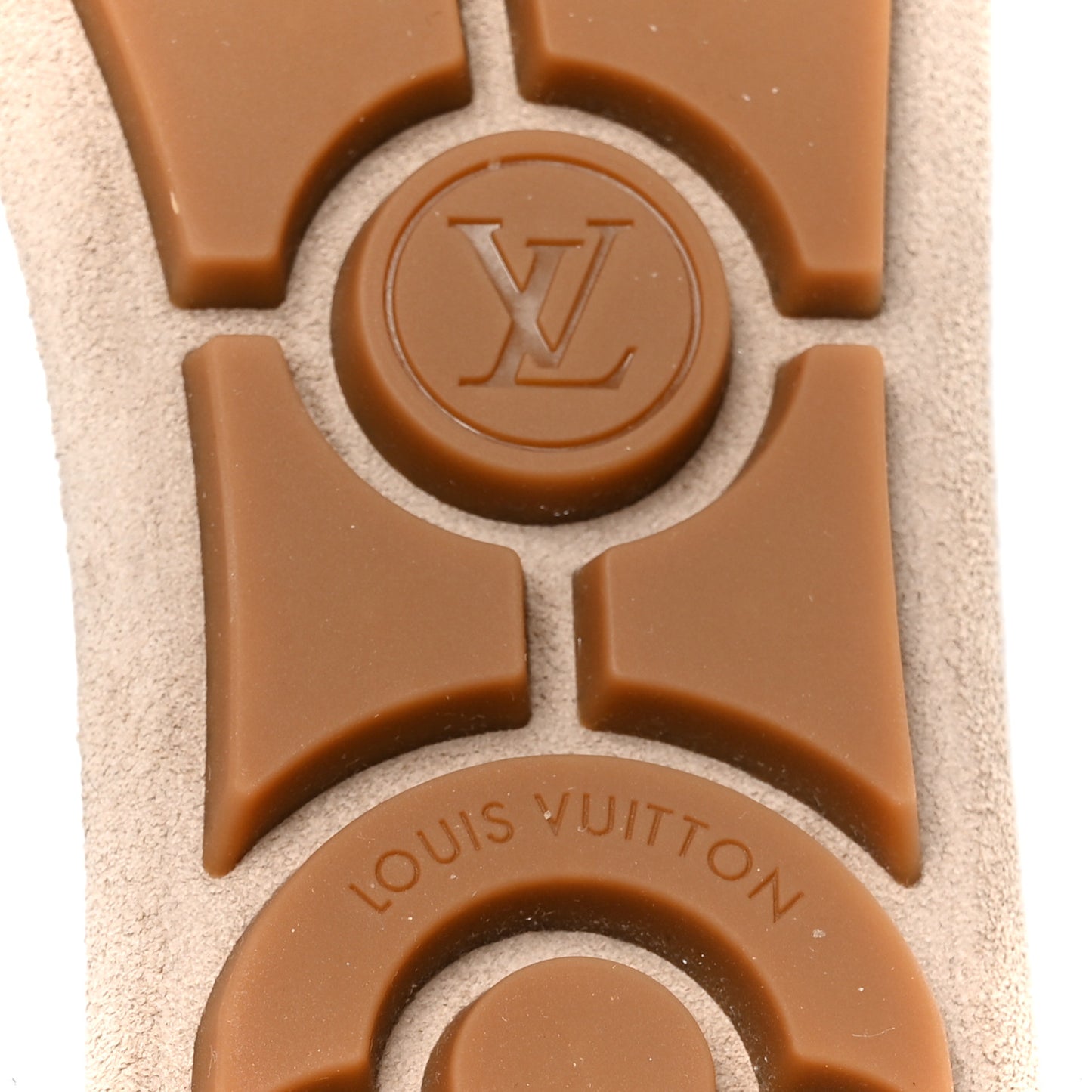 Suede Calfskin LV Sneakerina 37 Hazelnut Brown