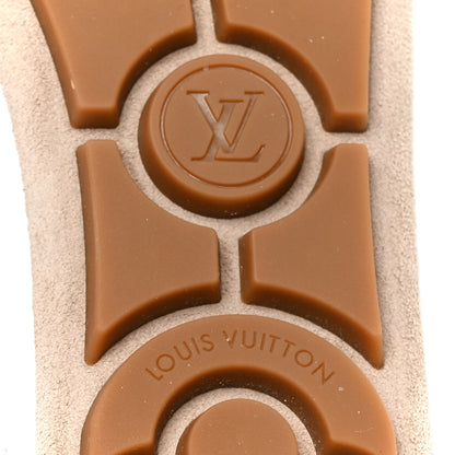 Louis Vuitton Suede Calfskin LV Sneakerina 37 Hazelnut Brown 8 of 9